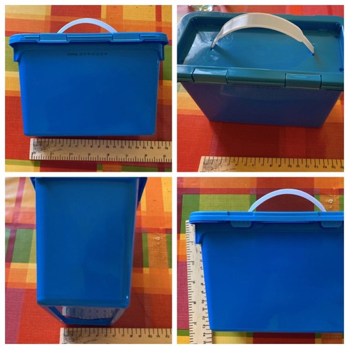 Valigetta plastica blu - valigetta, in