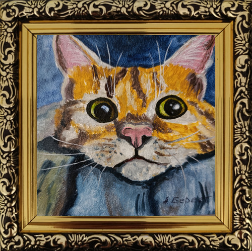 Original oil painting orange - original,