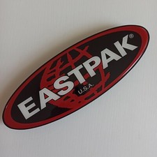 Eastpak Cartello Metallo Da Espositore Cm 32 x 11 Nero Usato 240498