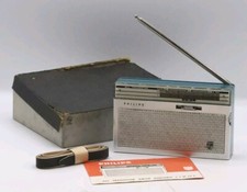 PHILIPS VIOLETTE RADIO 1964 All Transistor Testata Funzionante Modello L1W32T 