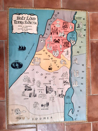 Mappa terra santa holy land - terra,