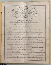 REGNO DI SARDEGNA PATENTE DIPLOMA DI AVVOCATO GEN AUTOGRAFO RE CARLO FELICE 1829