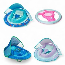 Zattera galleggiante piscina SwimWays - bambino, bambino e bambino | tettoia prendisole, sedia ad acqua e altro