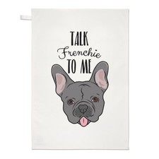 Talk Frenchie To Me Bulldog Francese Strofinaccio - Cani Cane Pupazzo Divertente