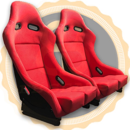 Coppia sedili sportivi rossi - coppia,