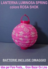 LANTERNA LUMINOSA ROSA SHOK