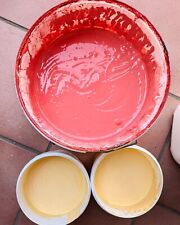 Idropittura - Vernice - Pittura per interni Gialla e Rossa (OPACA) + Fissativo