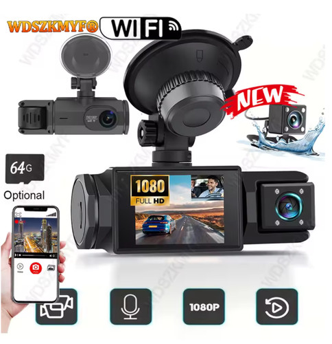 Dash cam auto wifi obiettivi - cam,
