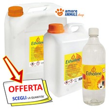 Bioetanolo ETHALINE → 1 / 2 / 10 Lt  Combustibile Liquido per Stufe Biocaminetti