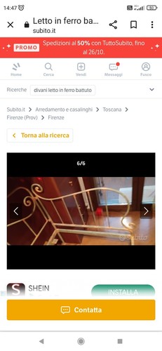 Letto singolo ferro battuto - in,
