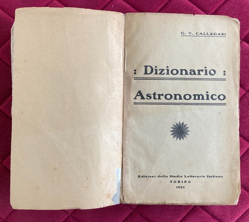 Dizionario astronomico 1922 - dizionario,