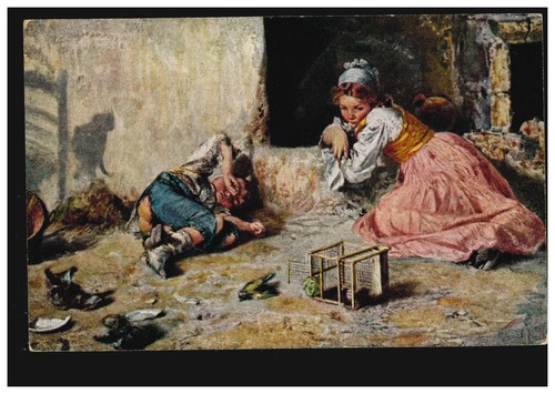 Cartolina artista irolli - v.,