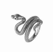 Anello serpente argento