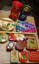 12 scatole latta Vintage anni '50 '60 Motta Perugina Keller Toseroni Elsenham ++