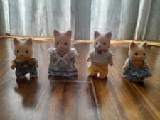Sylvanian Families Silk Cat Family - Gatti Bianchi