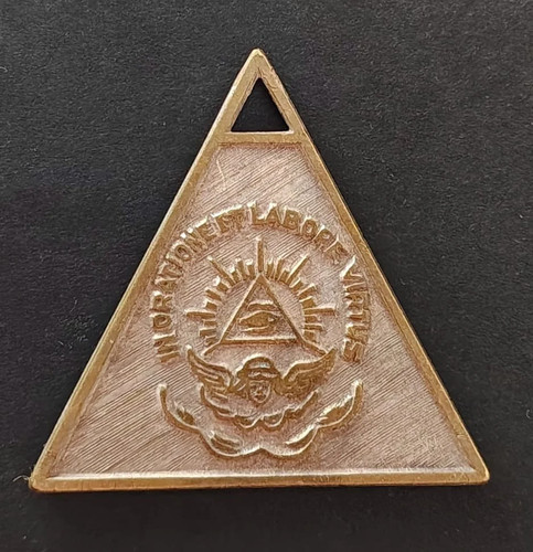 Medaglia triangolare - medaglia,