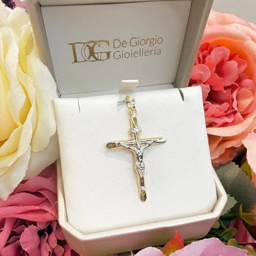 Ciondolo croce con cristo - con,