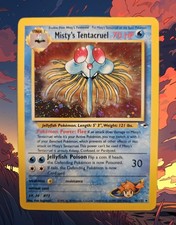 Pokemon Misty's Tentacruel 10/132 Gym Heroes - HOLO - Eng - Vintage - GOOD