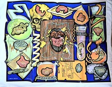 Mad Scientist Dissect-An-Alien 1986 Mattel Scienziato Pazzo Tavolo Operatorio