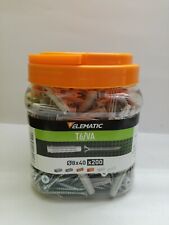 BOX T6 SCATOLA 200 TASSELLI TASSELLO 8 mm PRO6 8x40 ELEMATIC con vite BARATTOLO