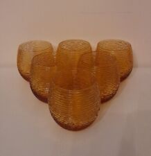 Bicchieri Vetro Ambrato Ivv Lotto 6 Pezzi