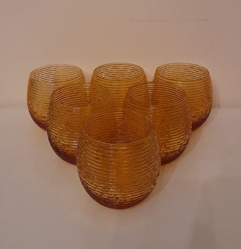 Bicchieri vetro ambrato - bicchieri,