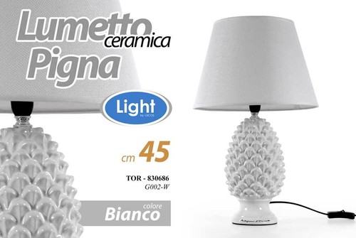 Lumetto pigna lampada - pigna, abat