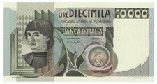 10000 LIRE RITRATTO D'UOMO A