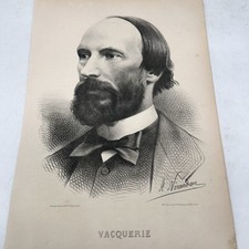 Stampa ritratto Vacquerie