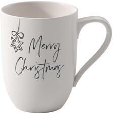 Villeroy & Boch - Statement, Bicchiere Con Manico, Merry Christmas, 11,5X8X10,5C
