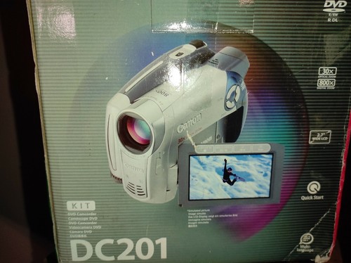 Videocamera canon dc201 con - videocamera,