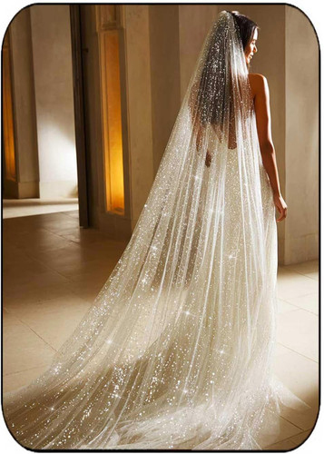 Velo sposa glitter - velo,