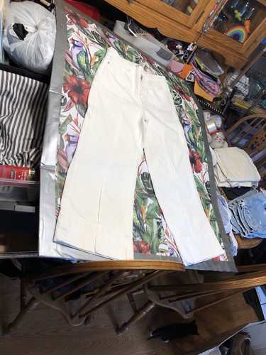 Jeans zara bianco gamba larga - jeans,