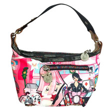 Borsa a mano LeSportsac x tokidoki con ciondolo rosa City Girl design Kawaii