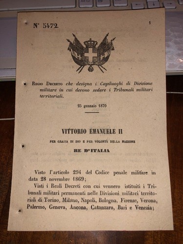 Regio decreto des capoluoghi - regio,