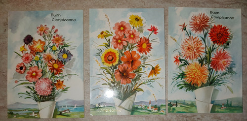 Cartoline buon compleanno vaso - cartoline,
