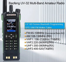 BAOFENG UV-32 GPS Walkie Talkie 10W Multi Band Bluetooth
