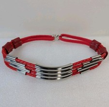 Cintura vintage in corda rossa