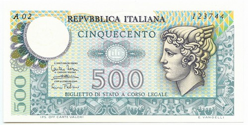 500 lire biglietto - lire, di