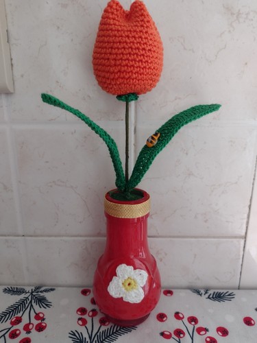 Vasetto fiore tulipano - vasetto,