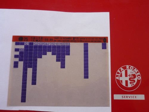 Motore alfa romeo 89 - alfa, 75