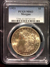 1921 dollaro morgan pcgs - p, morgan,