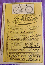 Rara pubblicità bicicletta The Medusa 1901  da rivista d'epoca