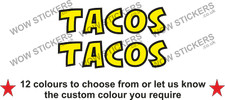 2 adesivi tacos street food