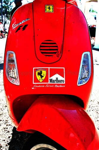 Vespa piaggio scooter - scooter, ferrari