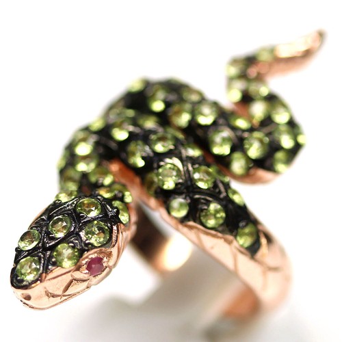 Anello serpente argento