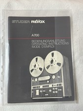REVOX MANUALE ISTRUZIONI