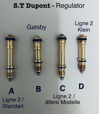 Accendino S.T Dupont Ligne 2 / ugello gas Gatsby - regolatore / originale
