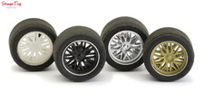Slot car NSR 17'' BBS argento