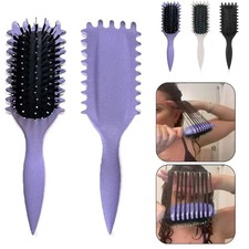 Pettine per capelli ricci cavi da donna - massaggio cuoio capelluto, spazzo